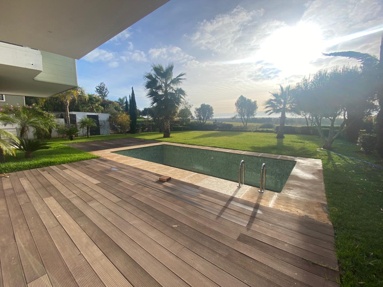 Magnifique villa front golf en location Palmeraie 